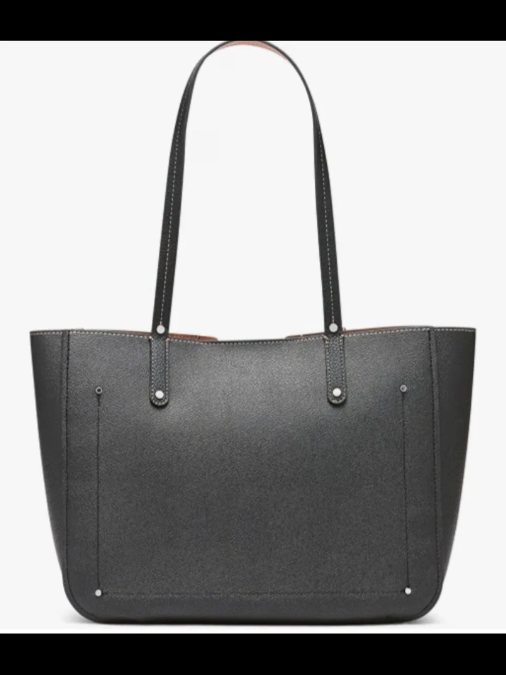 Calvin Klein Black Tote with Contrast Trim